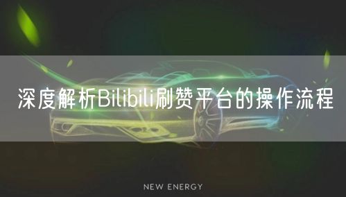 深度解析Bilibili刷赞平台的操作流程