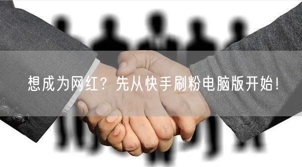 想成为网红？先从快手刷粉电脑版开始！